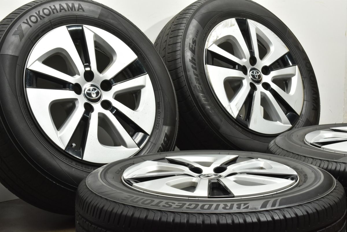 交換用に トヨタ 50 プリウス 純正 15in 6.5J 40 PCD100 ブリヂストン ヨコハマ 195 65R15 カローラツーリング スポーツ 流用