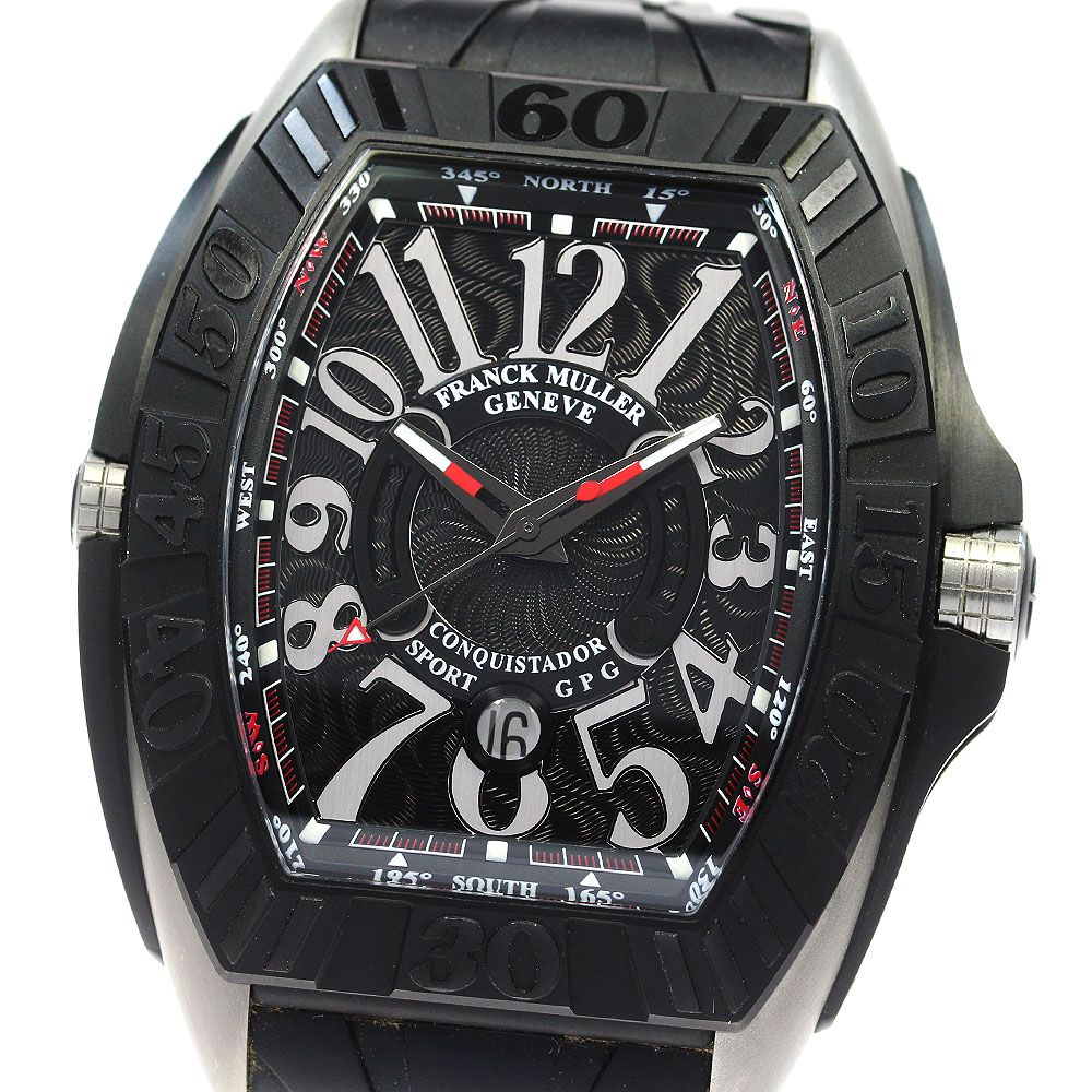 フランクミュラー FRANCK MULLER 9900SCDTGPG コンキスタドール グランプリ デイト 自動巻き メンズ良品_826206