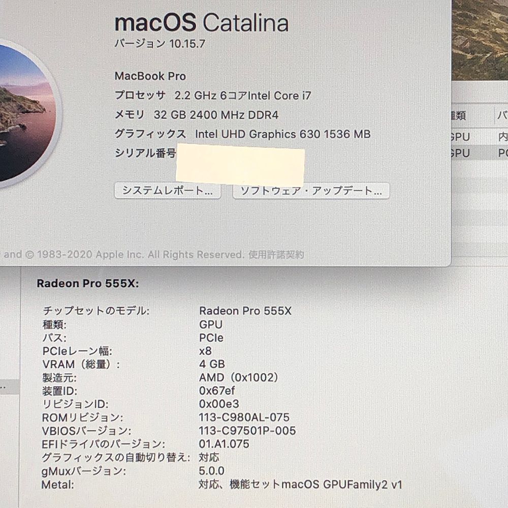 ◇ジャンク品・本体のみ◇Apple MacBook Pro (15インチ 2018