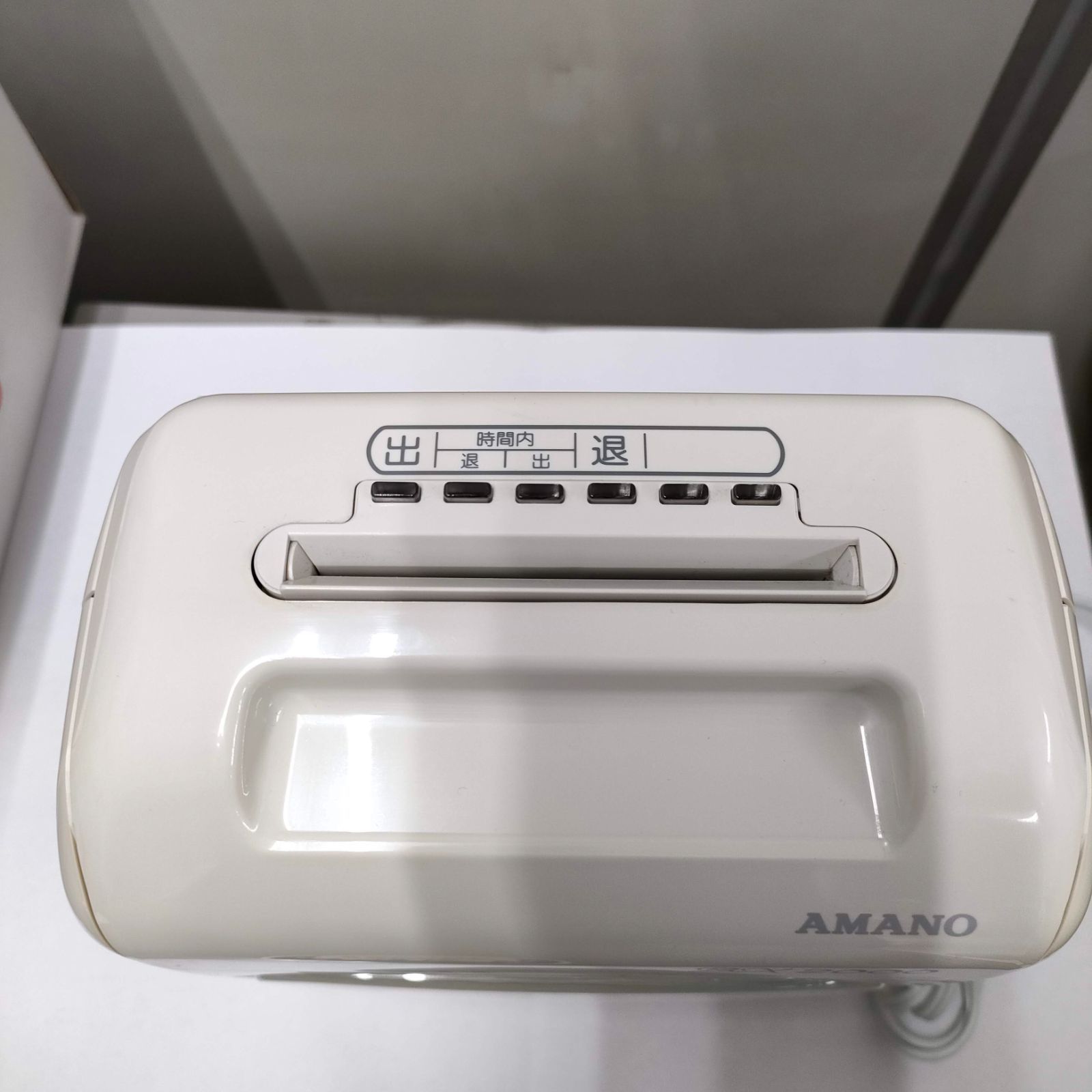 AMANO アマノ タイムレコーダー ホワイト BX2000 カードラック