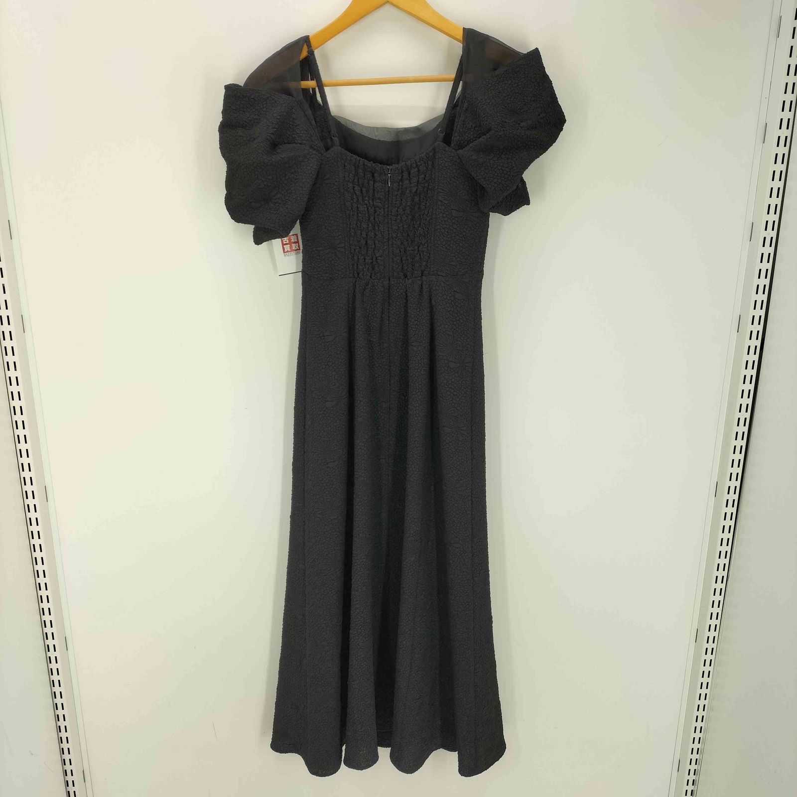 メゾンドソイルmaisondesoil ノースリーブ花柄インディゴ染め