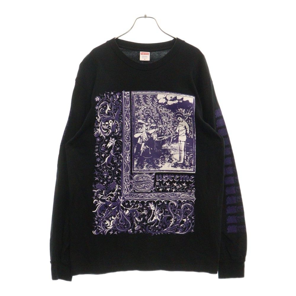 【鬼レア】シュプリーム☆セントセバスチャン長袖カットソー黒サイズL Supreme/シュプリーム【24SS】Saint Sebastian L/S Tee/セイント