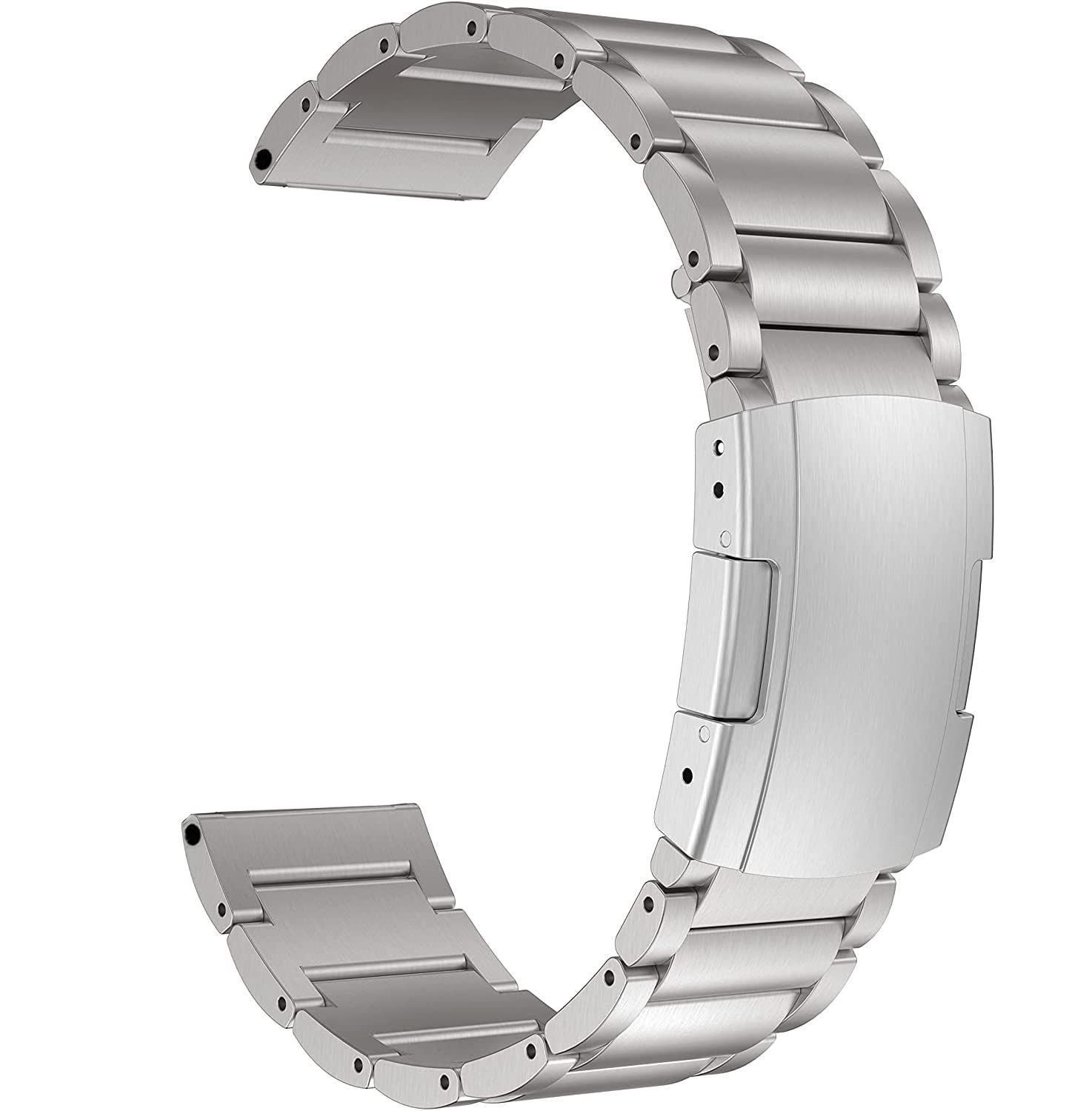 激安大特価，人気 MaKTech チタンバンド、22mm軽量ワンピースメタルリンクブレスレット、Samsung Galaxy Watch 3 45mm/46mmHuaWei Watch 4/3 u0026 Ultimate/GT 4/3 46mm ProAmazfit GTR 3/ その他