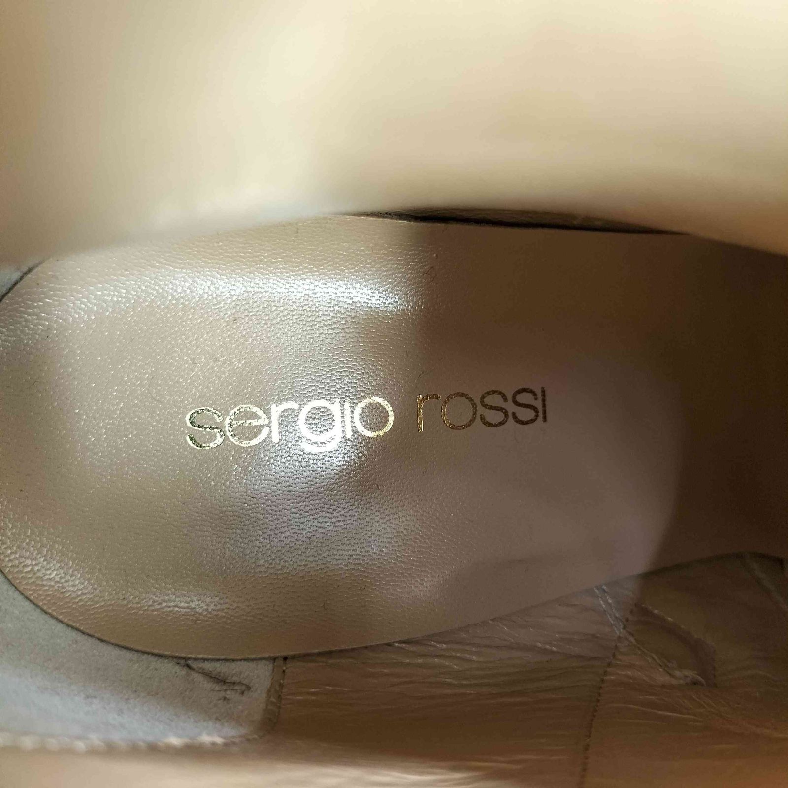 セルジオロッシ sergio rossi Nebbia レザー アンクルブーツ