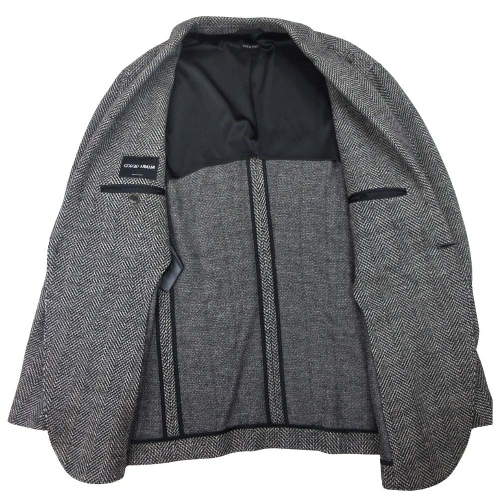 良品 GIORGIO ARMANI ジョルジオアルマーニ ヘリンボーン テーラード