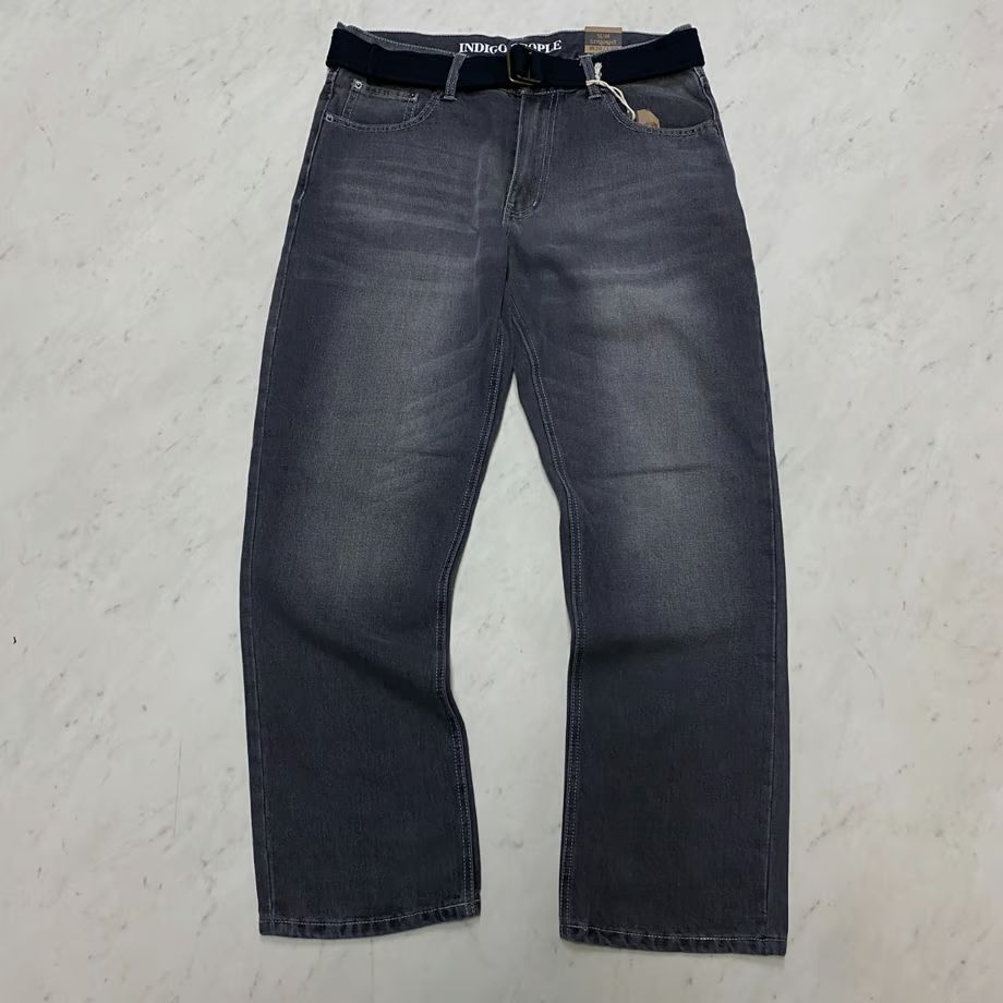 Peoplesense インディゴジーンズ Peoplesense インディゴジーンズ ワイドパンツ ニットさん着用 - メルカリ