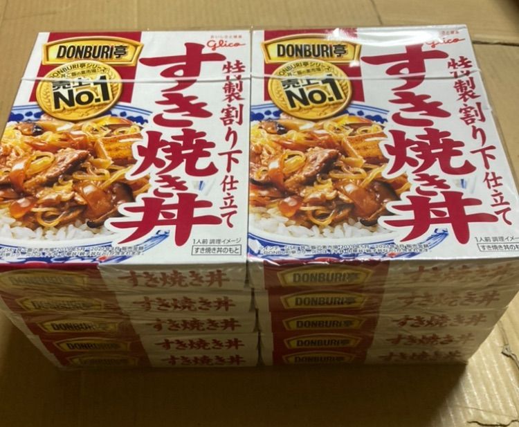 メルカリShops - 江崎グリコ DONBURI亭すき焼き丼 170g×10個