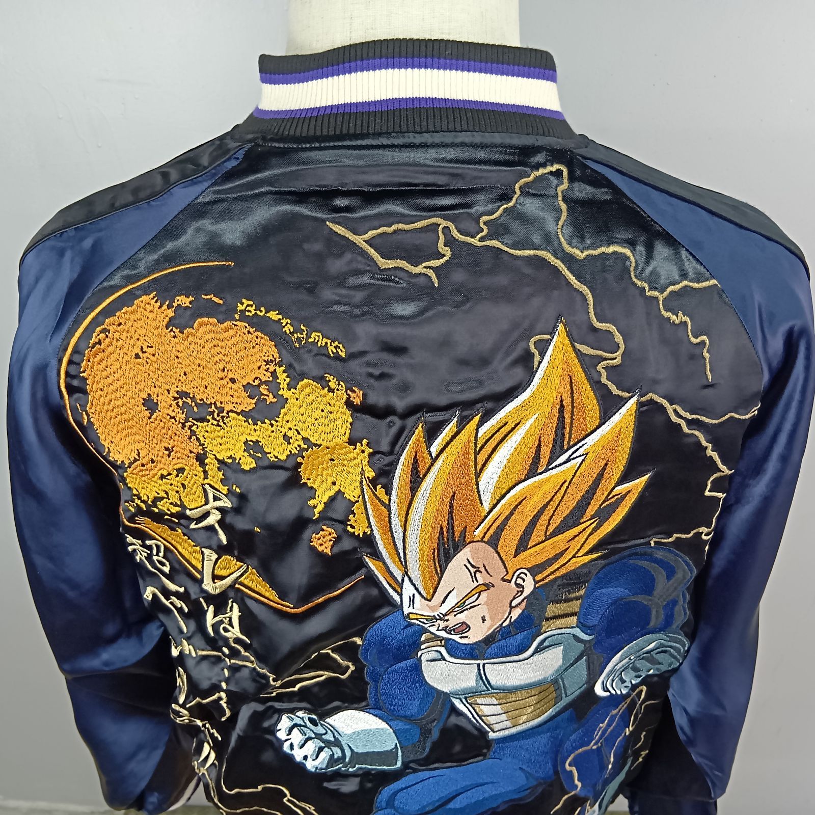 絡繰魂 ドラゴンボールZ コラボ ベジータ 総刺繍 スカジャン