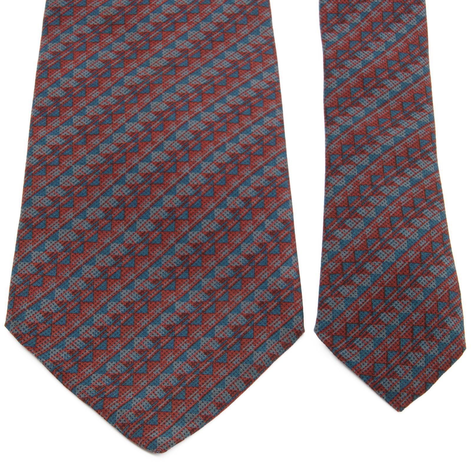 ディオール　ネクタイ　ストライプ ドット　チェック　ブラウン　茶色 ディオール ネクタイ ストライプ ドット チェック ブラウン 茶色