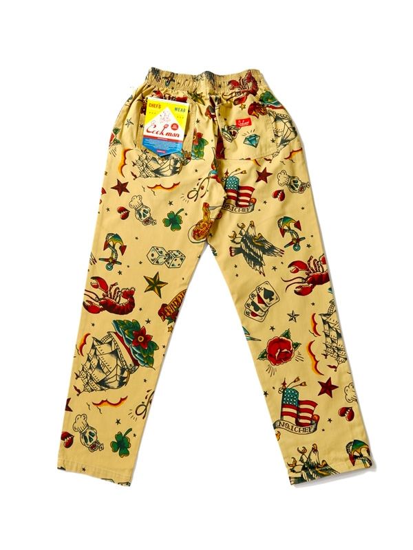 クックマン　オールドタトゥー　シェフパンツ　S 楽天市場】クックマン シェフパンツ Chef Pants Old Tattoo