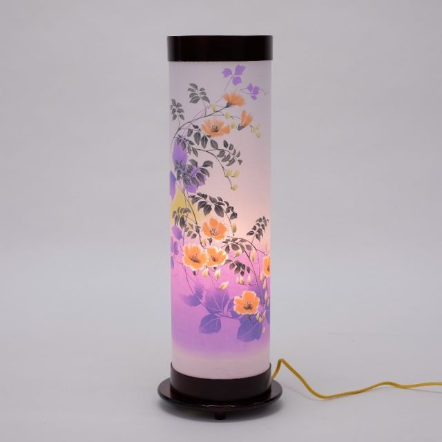 盆提灯 八女提灯 創作提灯 あかりモダン のうぜんかずら 高さ55cm P9 8700-90025 置き提灯 LED電池式 初盆 お盆