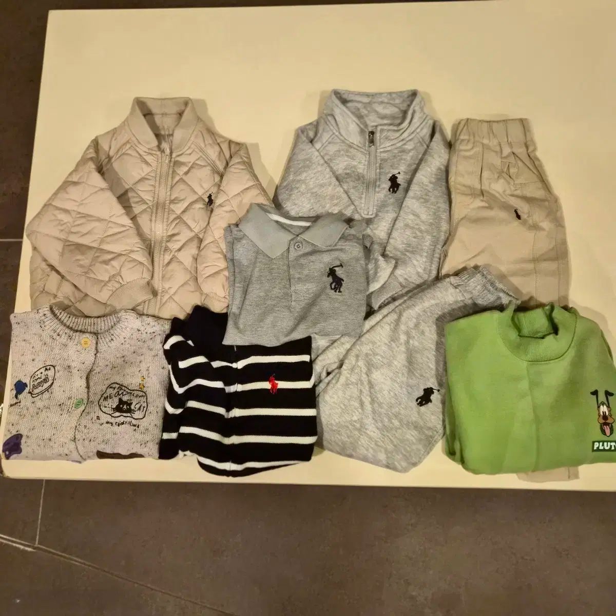 総8点 110cm 男 赤ちゃん 春 秋 服 Tシャツ アウター 裏起毛パーカー