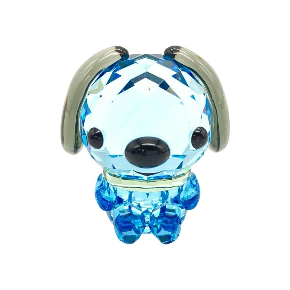 スワロフスキー SWAROVSKI 十二支 ZODIAC LOYAL DOG オブジェ 置物 5302553 ブルー 干支 犬
