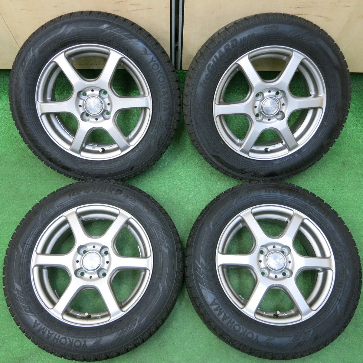 送料無料* バリ溝！キレイ！ほぼ10分☆スタッドレス 175/65R14 ヨコハマ アイスガード iG60 LAYCEA -02- レイシア  14インチ PCD100/4H☆4052404イス - メルカリ