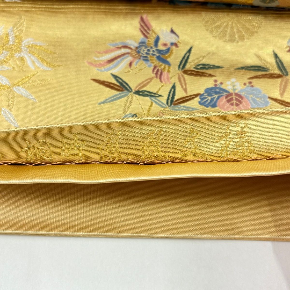 袋帯 美品 名品 落款 長嶋成織物 瀞金錦 本金箔 関西仕立て 桐竹