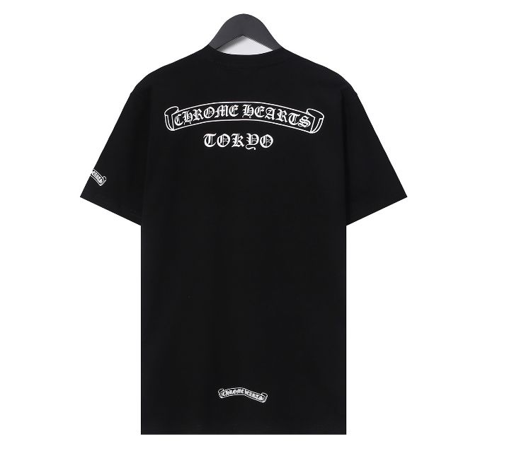 希少品】クロムハーツ 緩かっ スクロールラベルTシャツ
