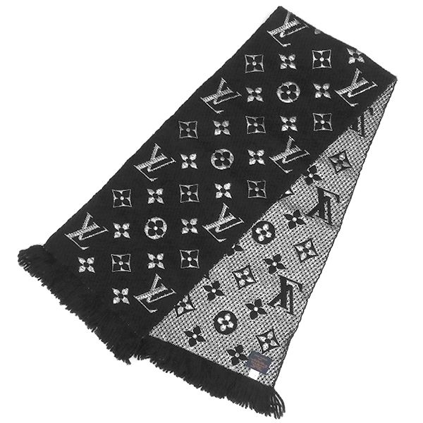 ルイヴィトン LOUIS VUITTON マフラー エシャルプ ロゴマニア シャイン