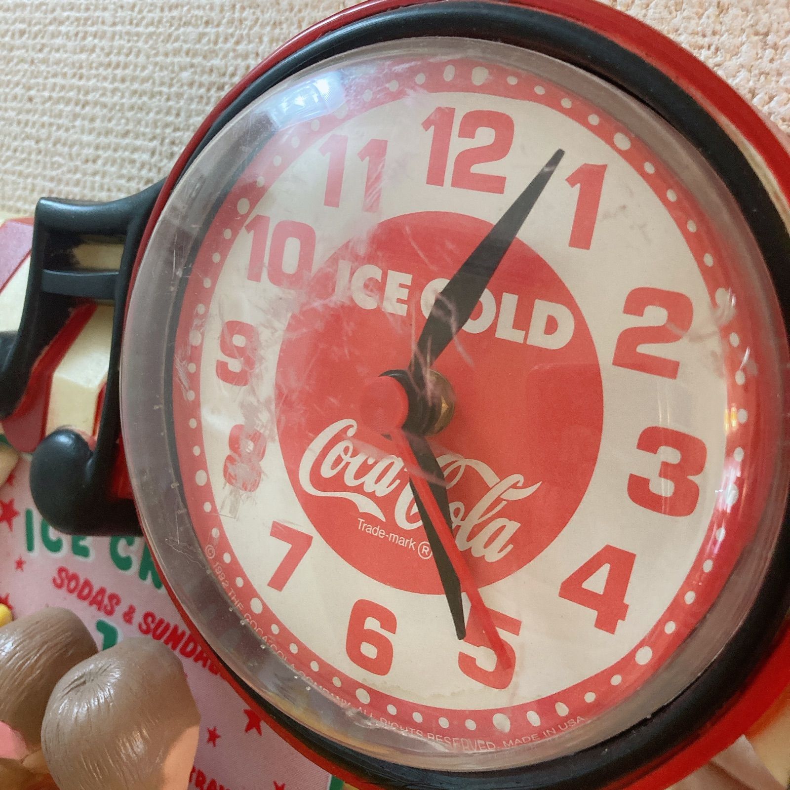 アメリカンダイナー時計 レトロ 雑貨 アメリカン コカコーラ - メルカリ