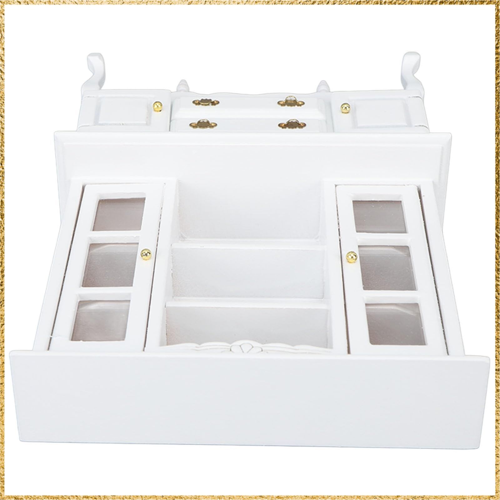 ☆彡送料無料でお届け☆彡Color:ホワイト ドールハウス食器棚