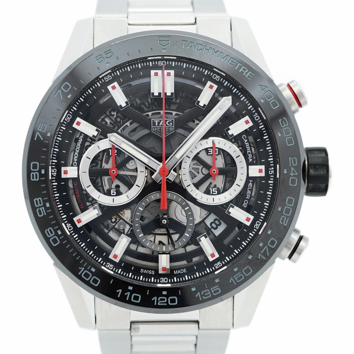 5wwm0250 タグホイヤー カレラ CBG2A10 スケルトン文字盤 腕時計 メンズ