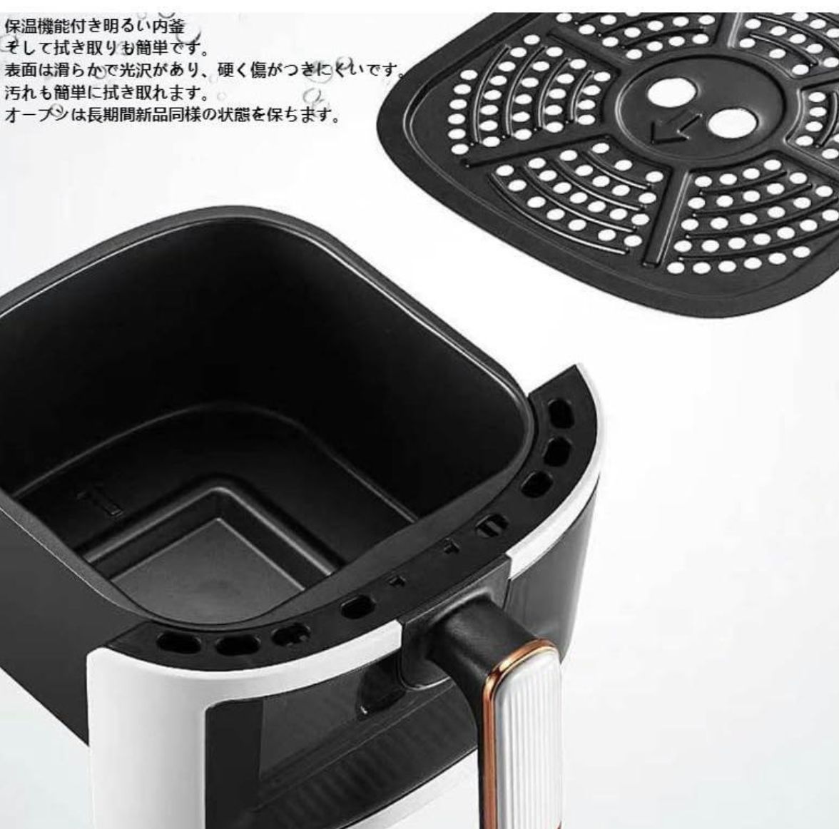 人気推薦◇【6L】280*260*320mmエアフライヤー、タッチスマート電気