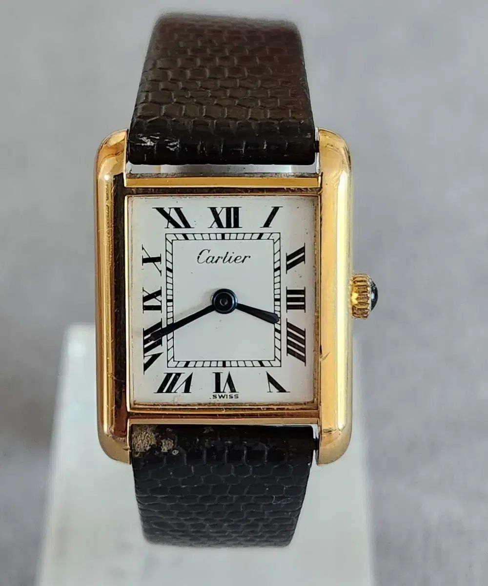 Cartier カルティエ 750 タンク 手巻き レディース 腕時計 中古 カルティエ Cartier タンクルイカルティエSM WJTA0010 シルバー K18PG