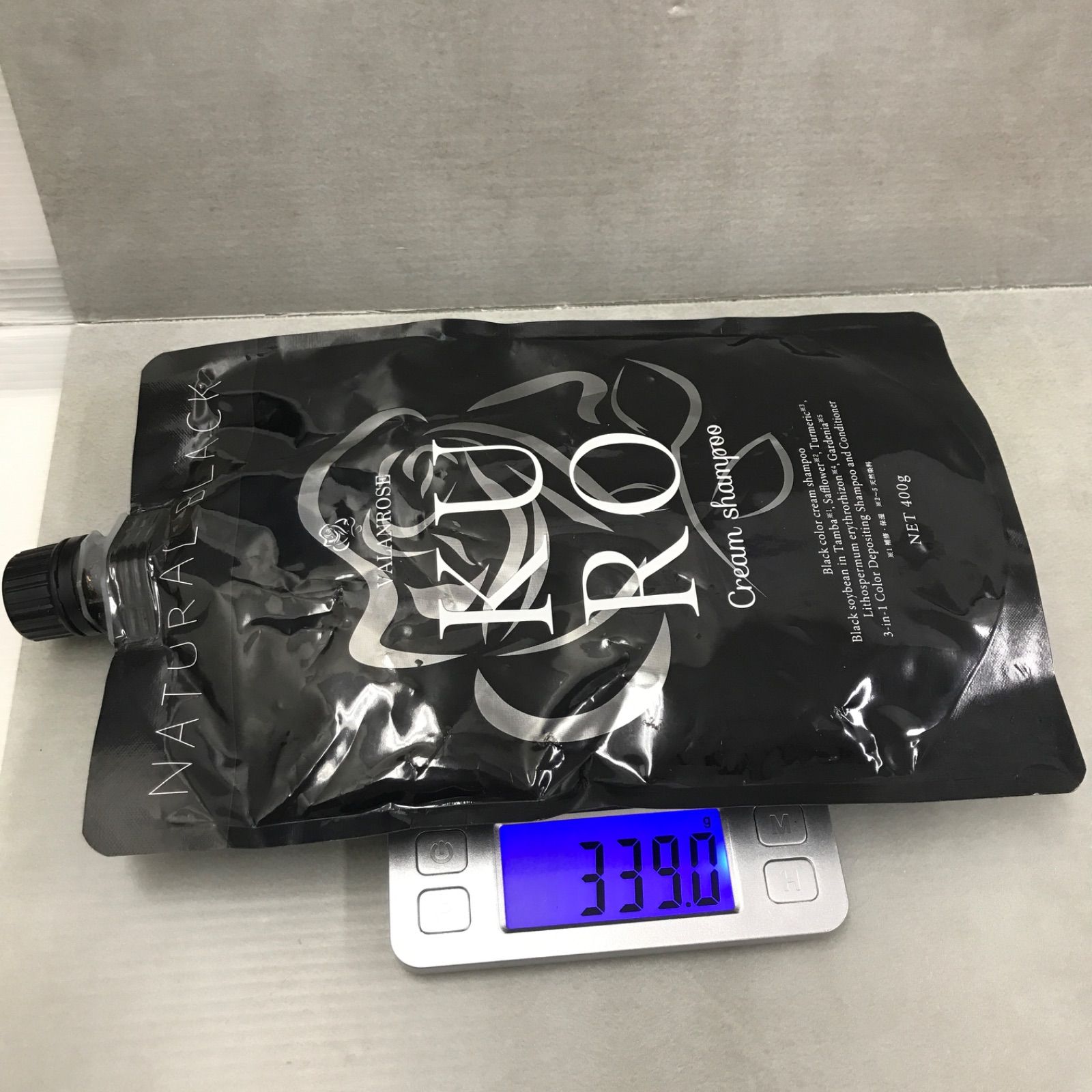 KURO クリームシャンプーナチュラルブラック 400g 2個セット