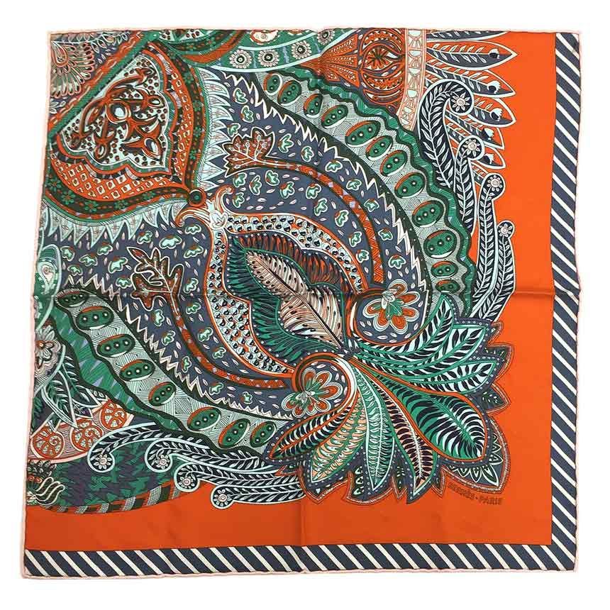 美品 レア HERMES エルメス スカーフ カレ45 Le Jardin de la Maharani