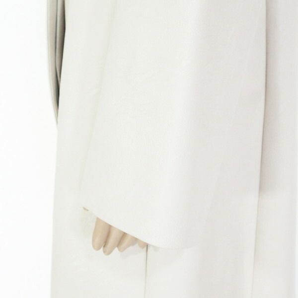 80%OFF 訳あり メイメイジェイ MEIMEI J コート 40 ECO151 Mサイズ オフベージュ レディース ロングコート レザー調 アウター イタリア製 NICORILABO_COM