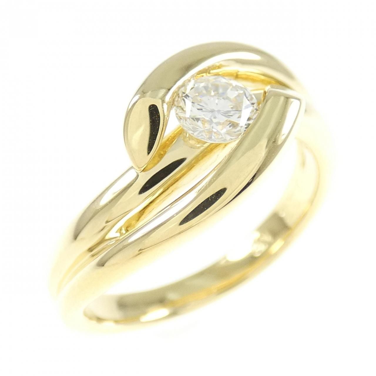 K18YG ダイヤモンド リング 0.33CT