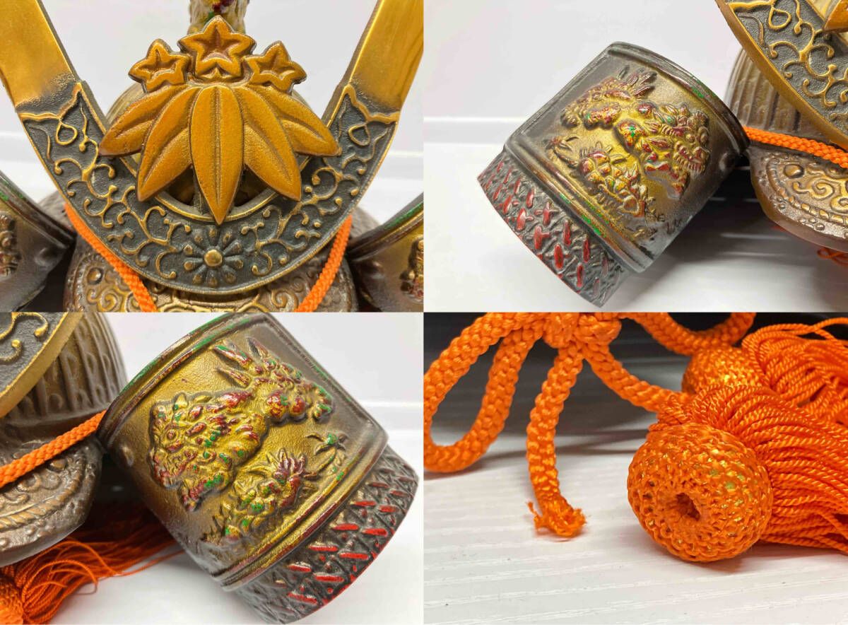 源九郎義経 長鍬型獅子頭の兜「出世兜」高さ:約29.5cm 横幅:約35cm 五