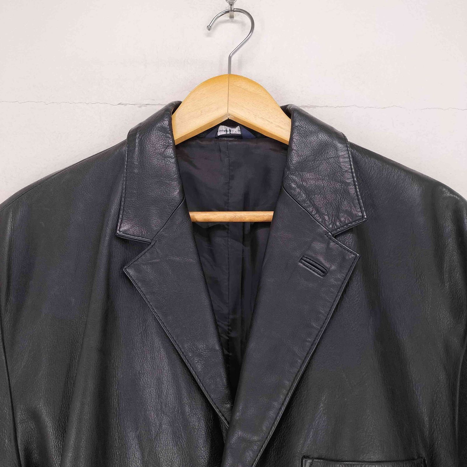 90s OLDレザーテーラードジャケット 00's OLD GAP レザー