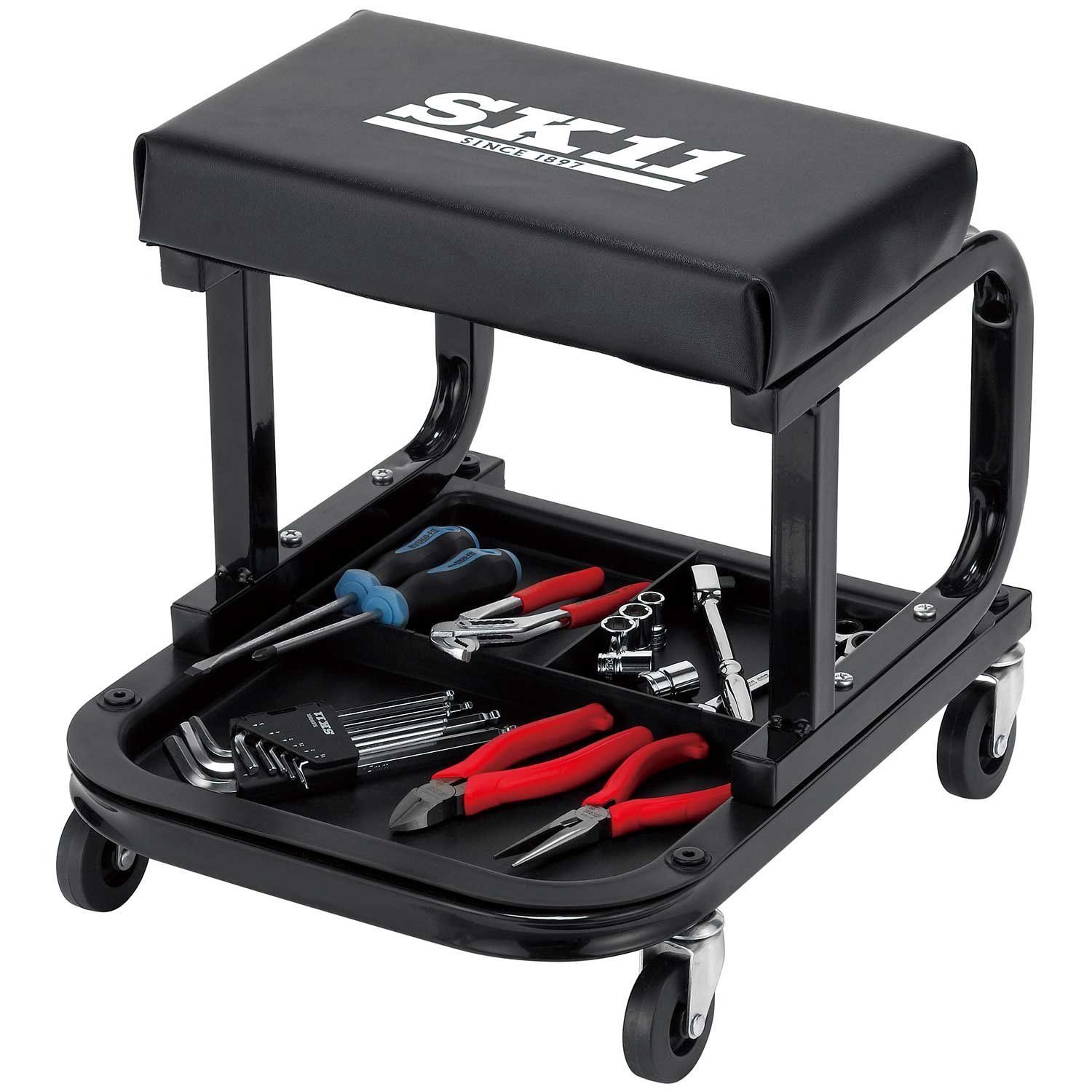  商品 メカニックシート ローラーシート 本体355 445 390 mm SK 11 SRS 102 B その他 塗装