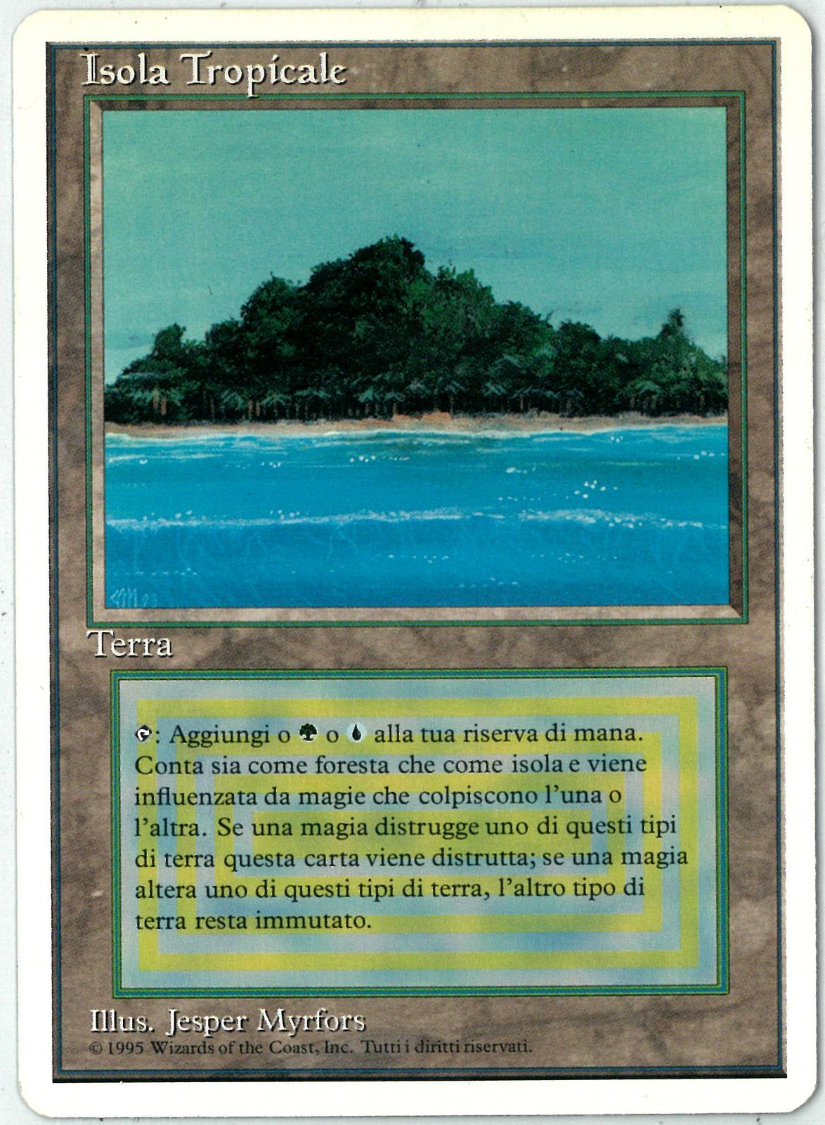 MTG/イタリア語版/Tropical Island/第3版/リバイズド/Revised/デュアルランド/3ED/NM - メルカリ