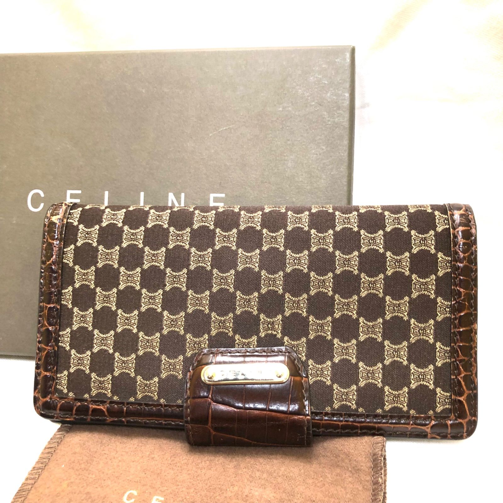 ⭐超美品⭐Celine セリーヌ マカダム 長財布 - メルカリ