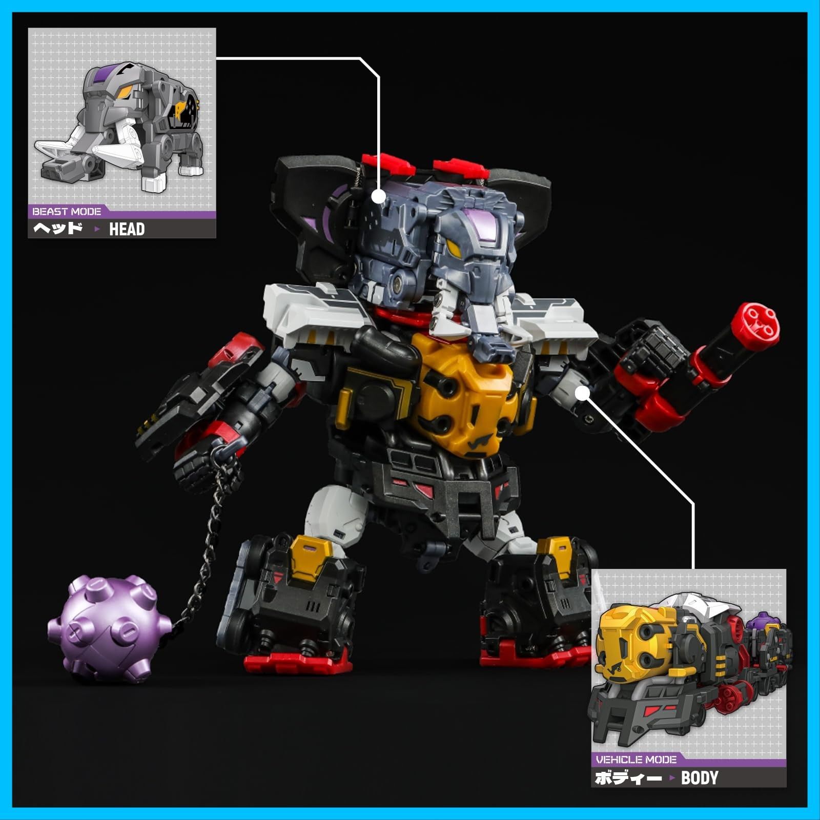 BOTCON限定品「犬の四体セット」変形おもちゃ 四体のロボットは合体可能 Amazon.co.jp: BEASTBOX(ビーストボックス) 52TOYS BOTCON限定品