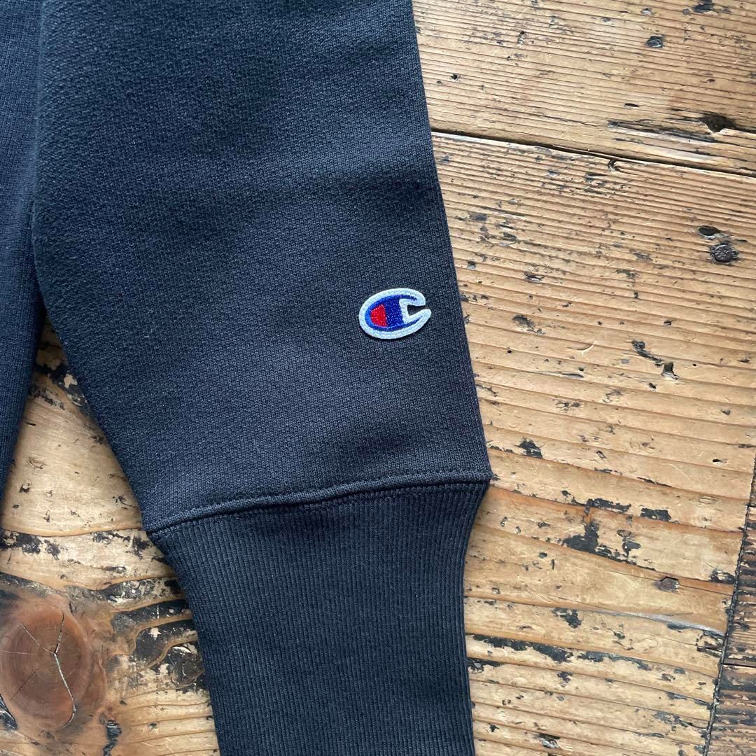 新品 25年秋冬 青単色タグ チャンピオン リバースウィーブ USAFA 黒