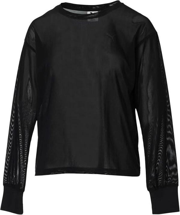 【新品・5営業日で発送】PUMA プーマ AUTUMN_メッシュ_LS_Tシャツ (690178) 色 : PUMA_BLACK サイズ : S 