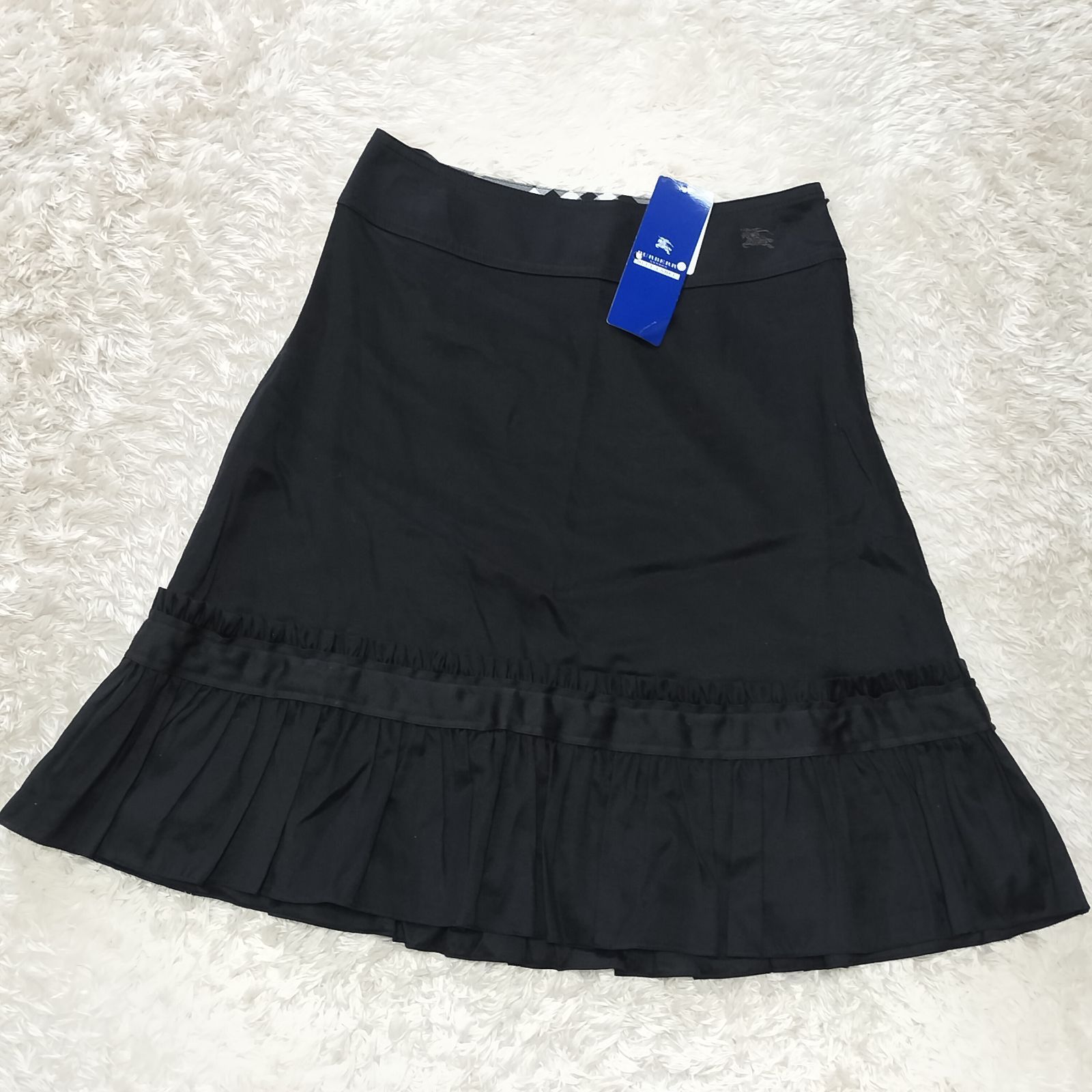 未使用品】BURBERRY BLUE LABEL フレアスカート 36 S相当 ノバチェック 