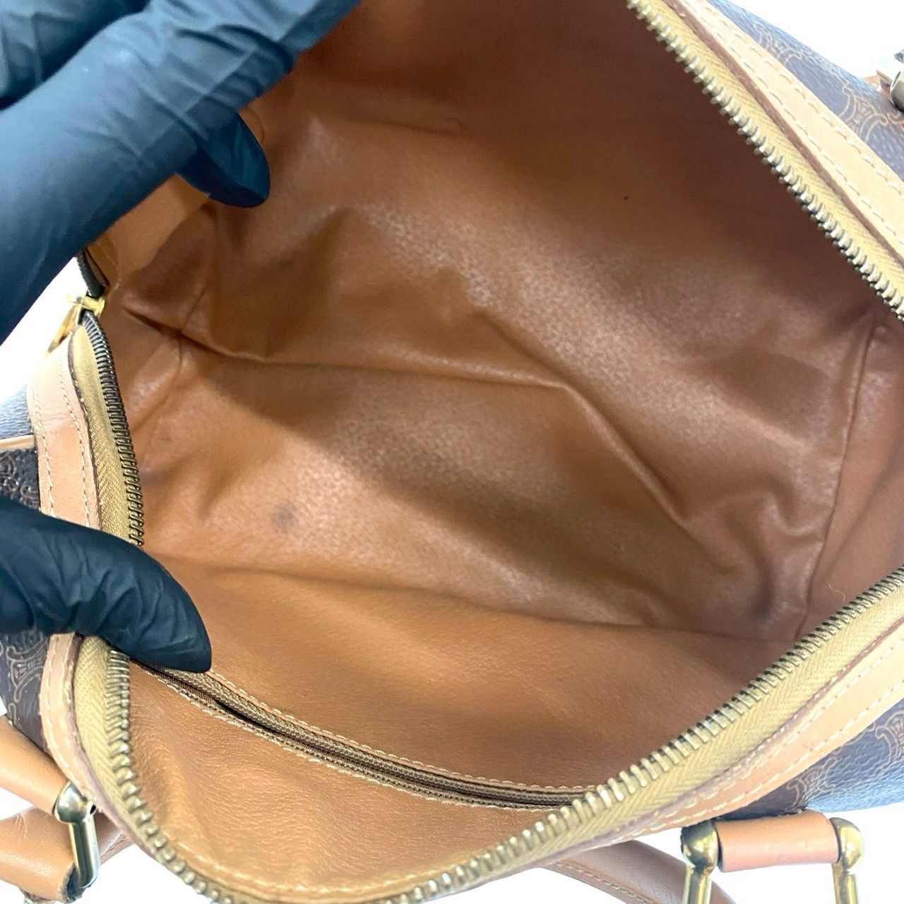 極 美品 CELINE セリーヌ ヴィンテージ マカダム ブラゾン 柄 