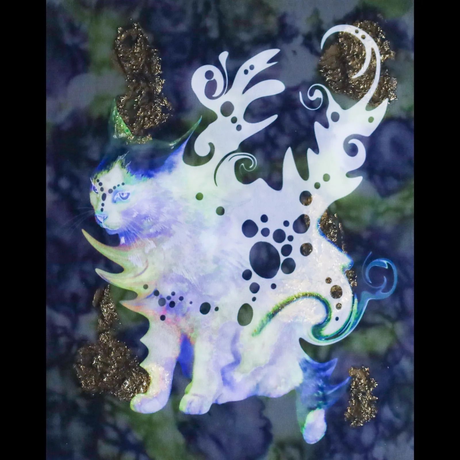 【F3号/インパクトアート】ごちゃごちゃうるせぇ！《現代アート,イラスト ✡2024✡》Dear. Rotten peoples《F3号》 | 現代画家 Chika