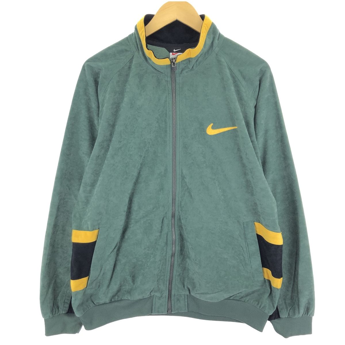 古着 90年代 ナイキ NIKE ベロアジャージ トラックジャケット メンズL相当 ヴィンテージ/eaa452012