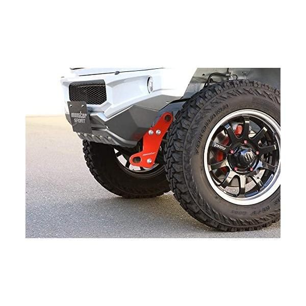 MONSTER SPORT 牽引フック単体 フロント左用 ジムニー JB64W ジムニーシエラ JB74W 798515-5500M レッド