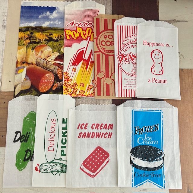 海外紙物　おすすめ　フランス　グラシン マルシェ袋　30枚　大量 海外紙物おすすめフランスグラシン マルシェ袋50枚大量