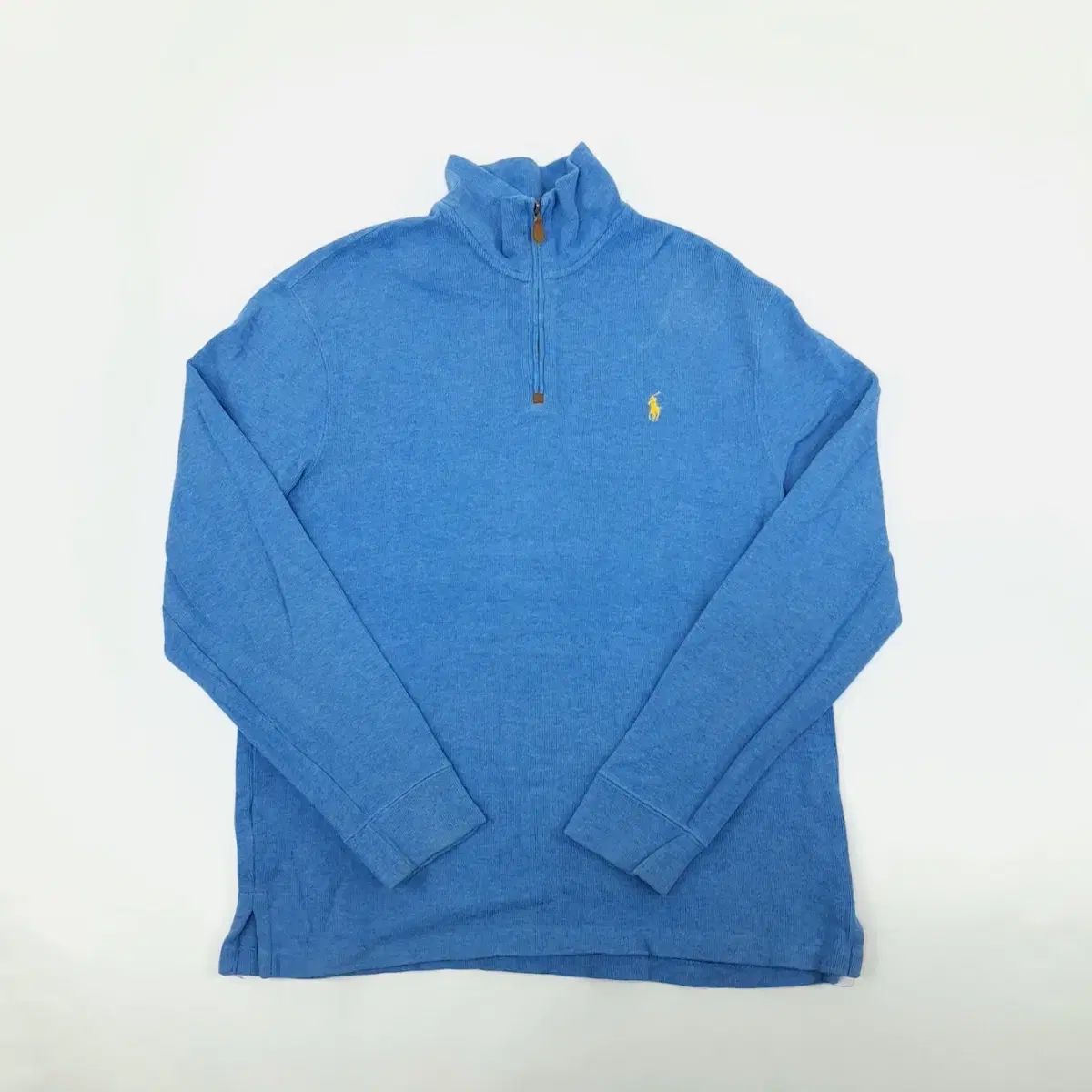 （ CS795 ） L ポロ スカイブルー ハーフジップアップ ニット セーター セーター knit