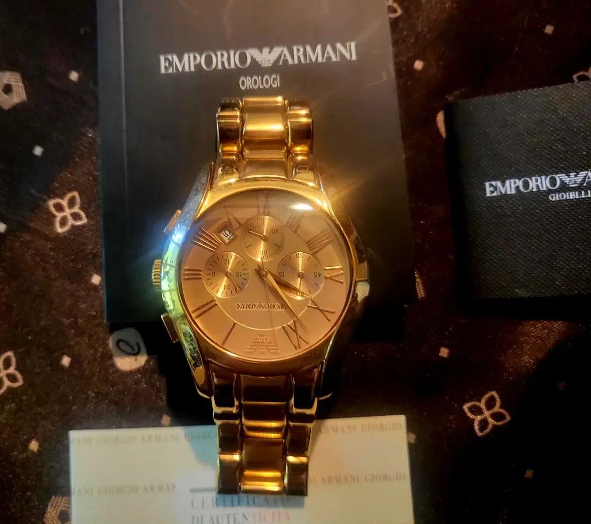 未使用 【エンポリオアルマーニ EMPORIO ARMANI】 アンダーウエアライン スリッパ (メンズ) ルームシューズ ★MZ4112★ 新品未使用 EMPORIO ARMANI エンポリオアルマーニ 腕時計 クロノグラフ