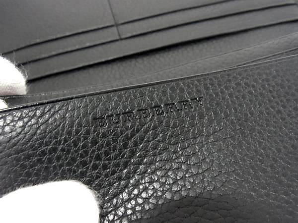 □新品□未使用□ BURBERRY バーバリー レザー 二つ折り 長財布  
