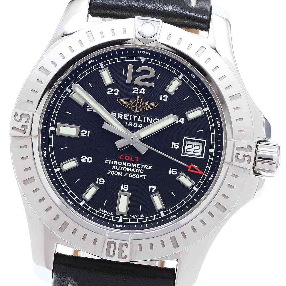 ブライトリング BREITLING A17313 コルト デイト クロノメーター 自動巻き メンズ 箱 保証書付き_912214