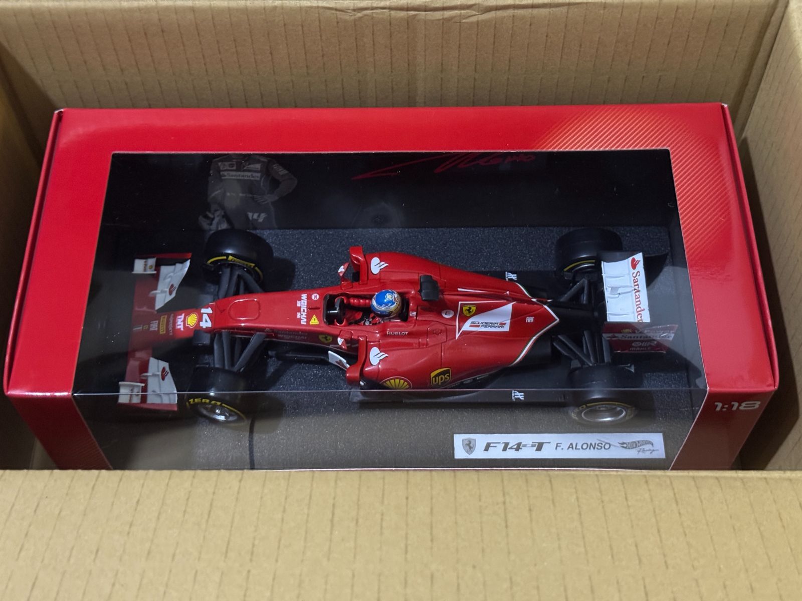 マテル 1 18 フェラーリ F1 2014 F14T 14 フェルナンド アロンソ ドライバー付 MATTEL MTBLY67 Ferrari Fernando Alonso with Driver 1 18