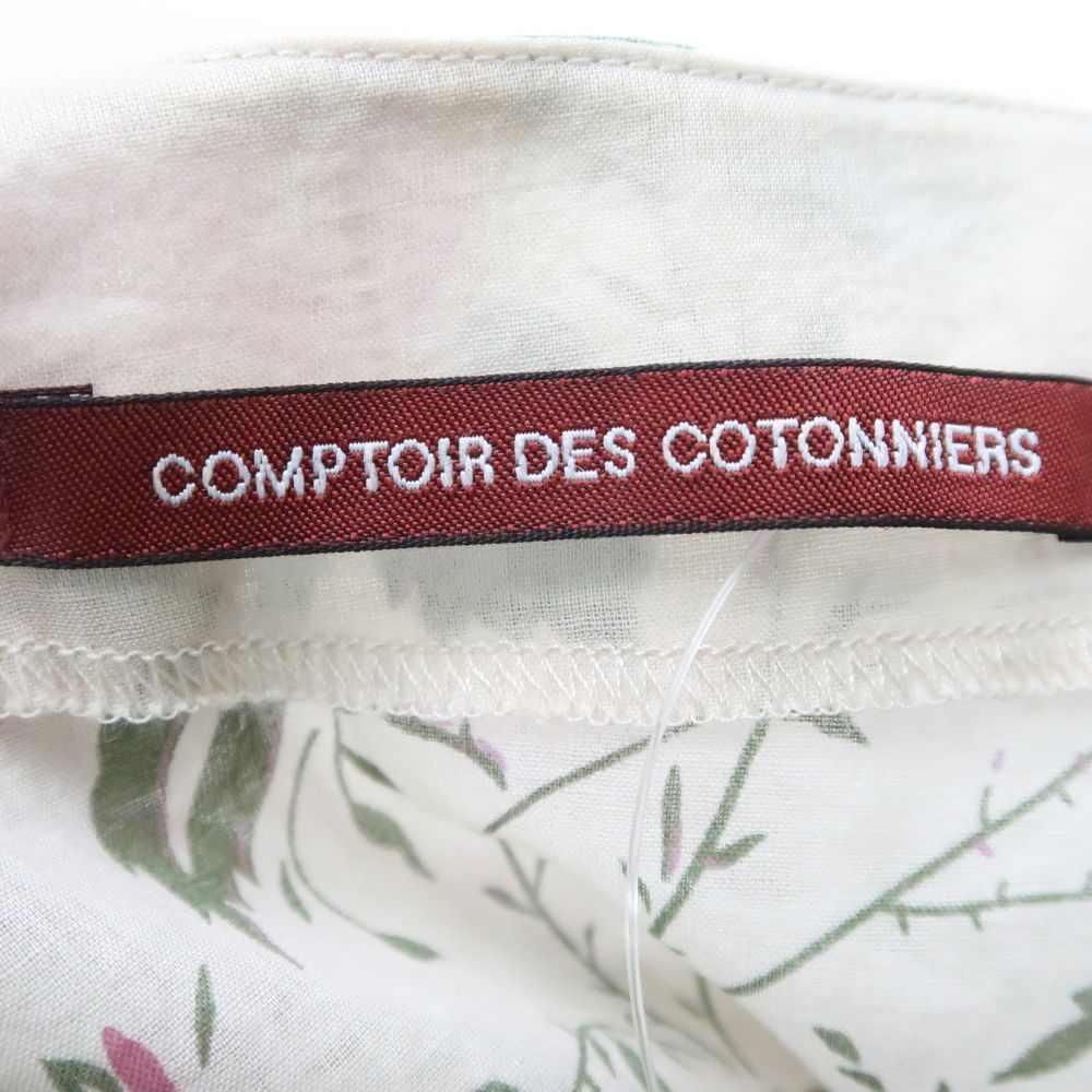 美品 COMPTOIR DES COTONNIERS コントワーデコトニエ ブラウス 36 コットン 半袖 フリル レディース AN637A41 -  メルカリ